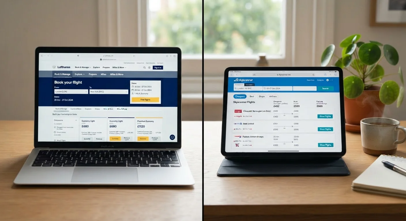 Booking Direct vs. Using a Flight Search Engine: What Changes and What Doesn't