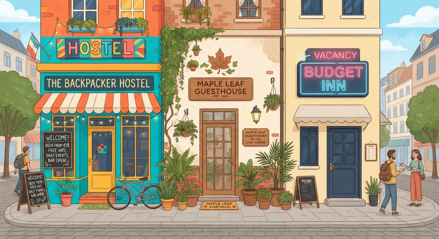 Hostels, Guesthouses, and Budget Hotels: What Actually Sets Them Apart